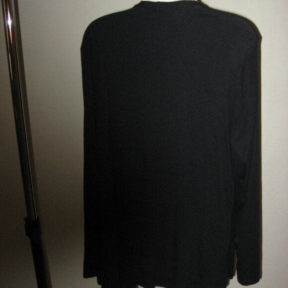 INC Internation Concepts Open Front Cardigan Black & White Sz XL - Picture 6 of 10